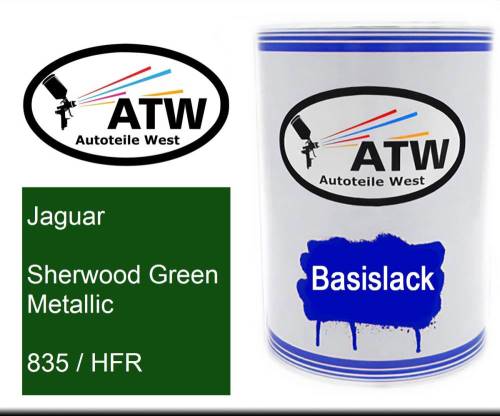 Jaguar, Sherwood Green Metallic, 835 / HFR: 500ml Lackdose, von ATW Autoteile West.